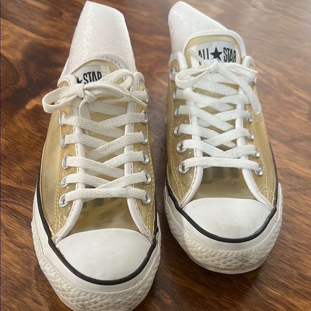 Women's Gold Sneakers - Picture 3 of 10